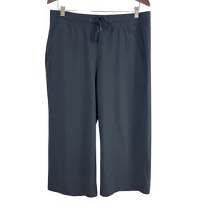 Eddie Bauer Women's Departure Wide Leg Crop Pants Black Size Large